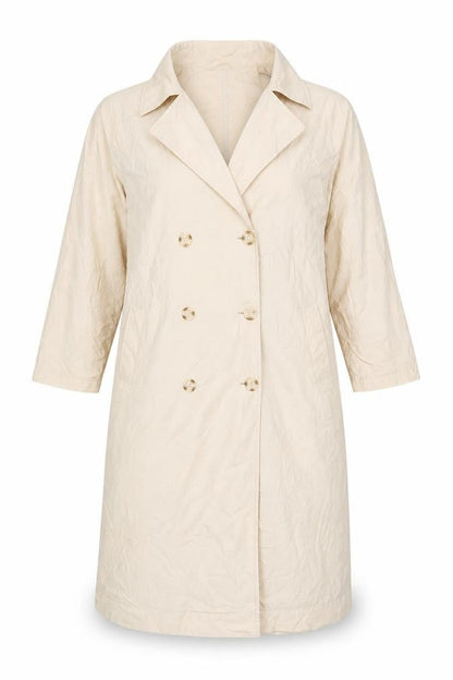 Womens UK Size 10 Gina Tricot Beige Trench Coat