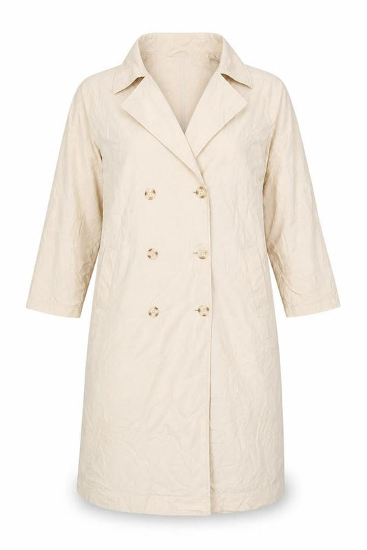 Womens UK Size 10 Gina Tricot Beige Trench Coat