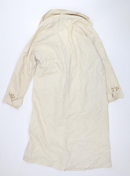 Gina Tricot Women's Beige Trench Coat Size 10