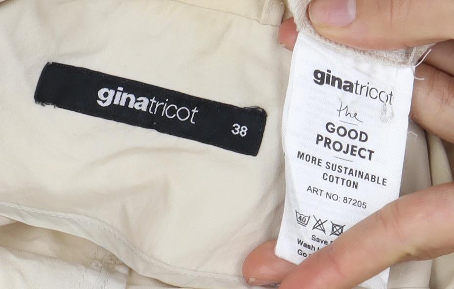 Gina Tricot Women's Beige Trench Coat Size 10