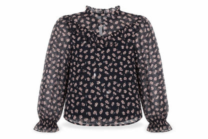 Womens UK Size 6 New Look Black Basic Blouse
