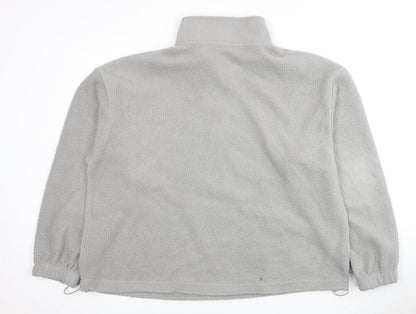 UK Size L ASOS DESIGN Grey Full Zip Sweatshirt
