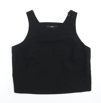 Next Women's Black Cropped Tank Top Size 6