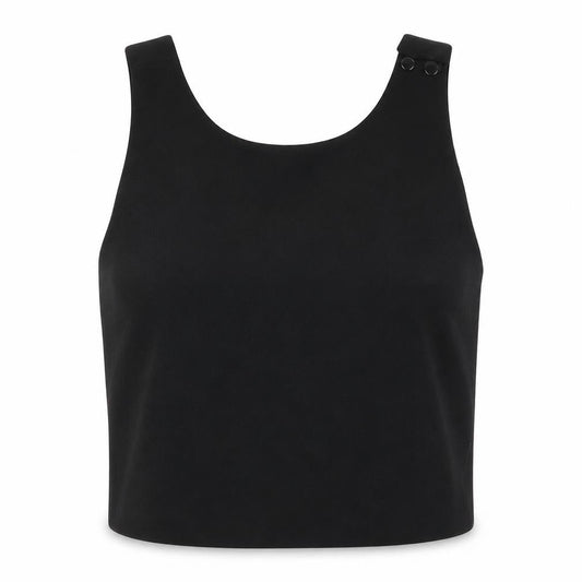 Next Women's Black Cropped Tank Top Size 6