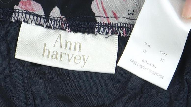 Ann Harvey Women's Multicoloured Floral Skirt Size 16