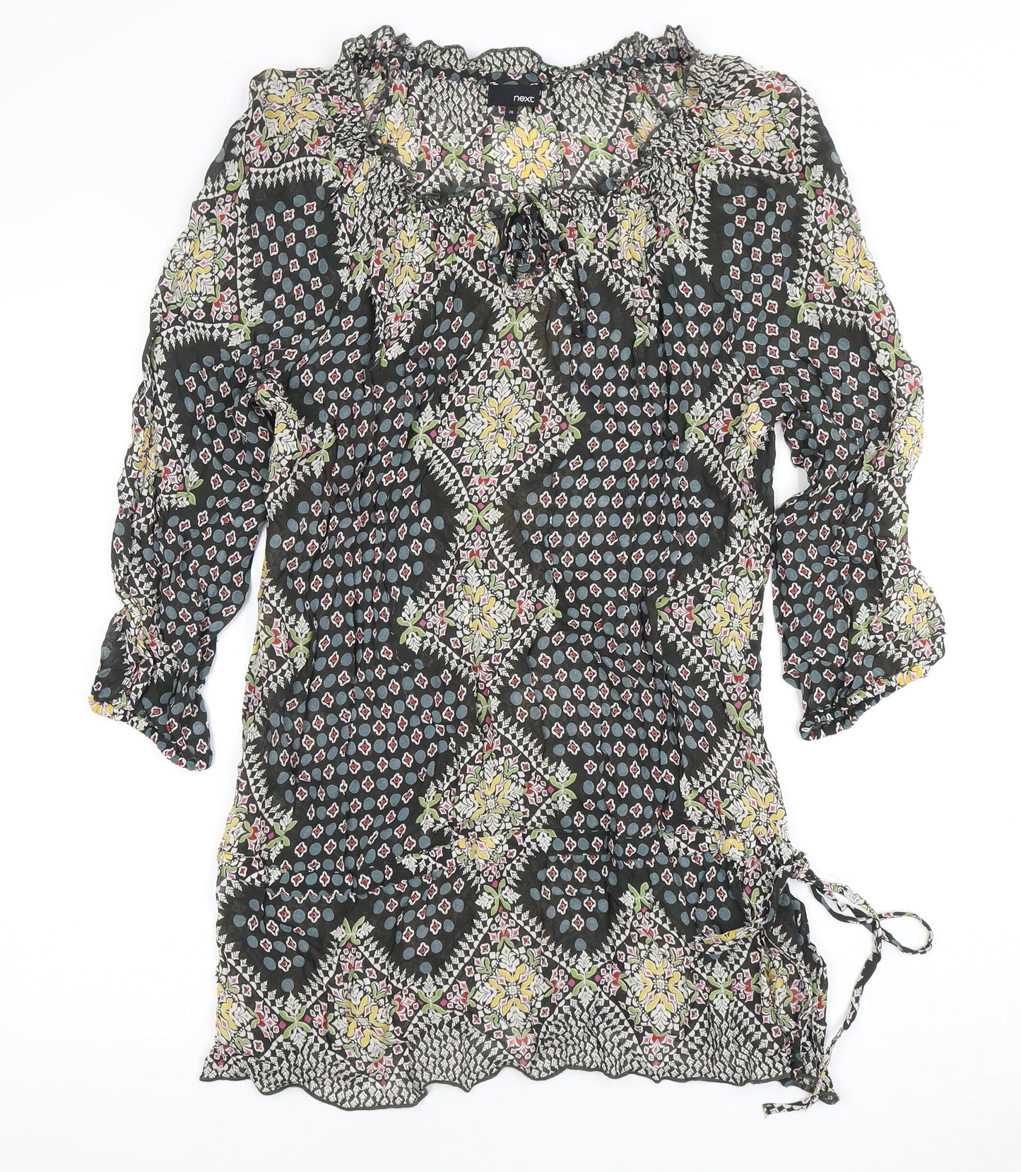 Next Women's Multicoloured 3/4 Sleeve Dress