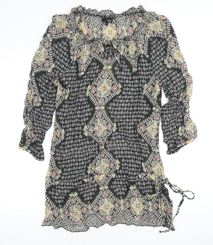 Next Women's Multicoloured 3/4 Sleeve Dress