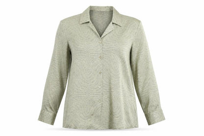 Womens UK Size 12 Bonmarché Silver Basic Button-Up