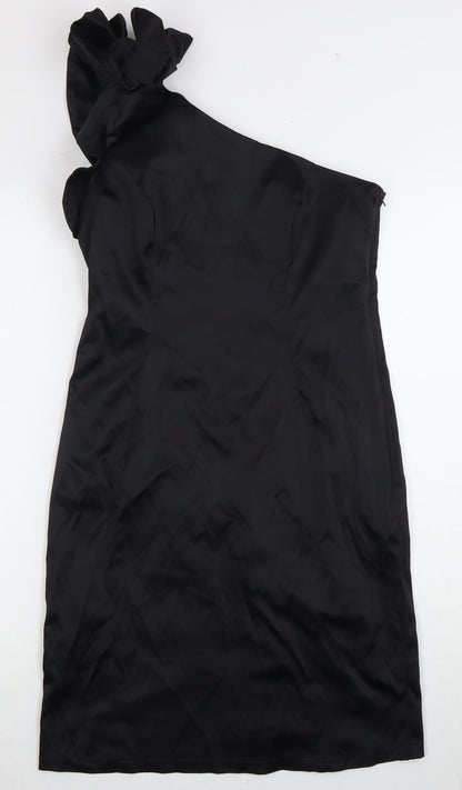 Red Herring Women's Black Asymmetrical Dress Size 12