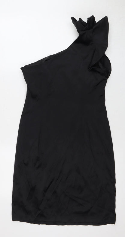 Red Herring Women's Black Asymmetrical Dress Size 12
