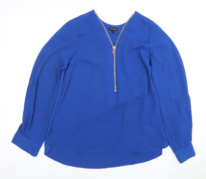 Womens UK Size 8 River Island Blue Basic Blouse