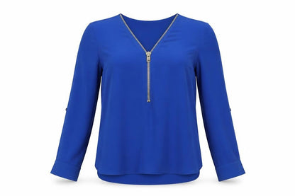 Womens UK Size 8 River Island Blue Basic Blouse