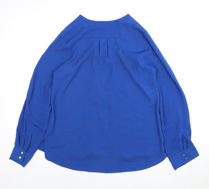 Womens UK Size 8 River Island Blue Basic Blouse