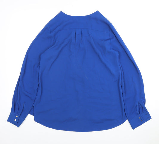 Womens UK Size 8 River Island Blue Basic Blouse