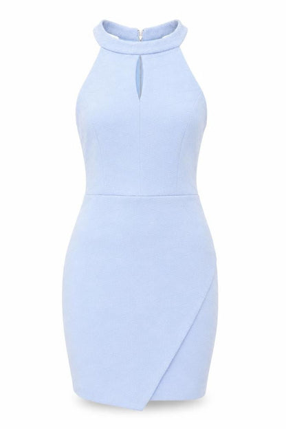 New Look Women's Blue Sheath Dress Size 12 Sleeveless
