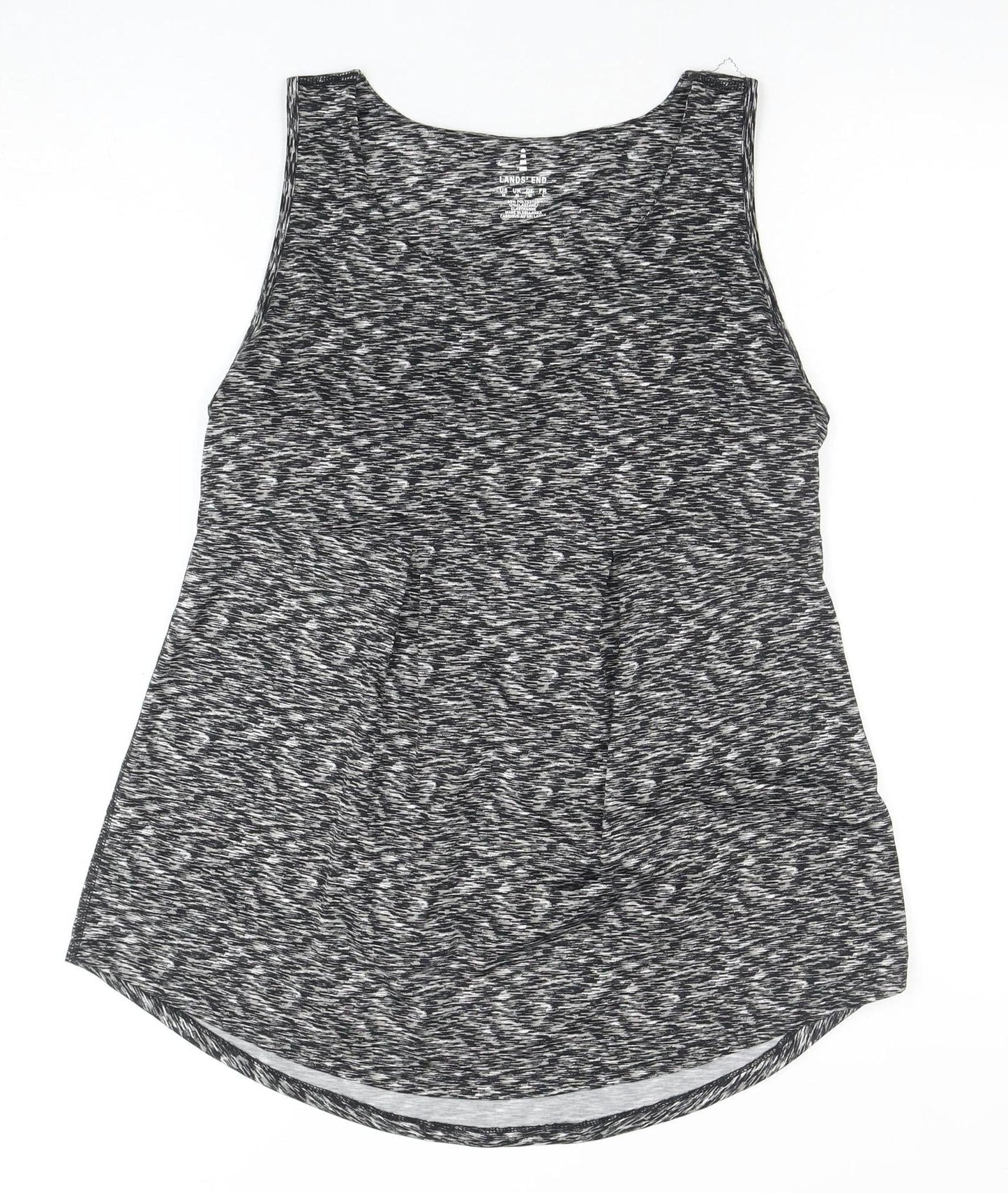 Lands' End Women's Black Sleeveless Tank Top M