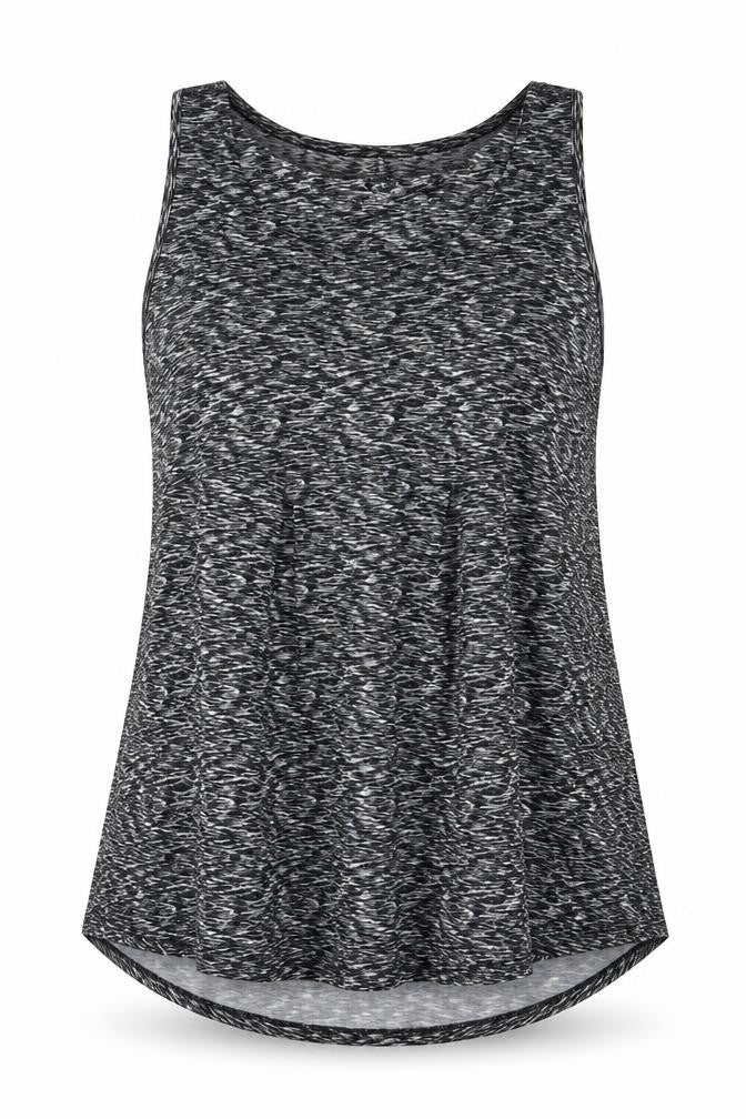 Womens UK Size M Lands' End Black Basic Tank