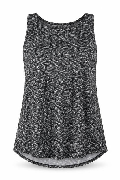 Womens UK Size M Lands' End Black Basic Tank