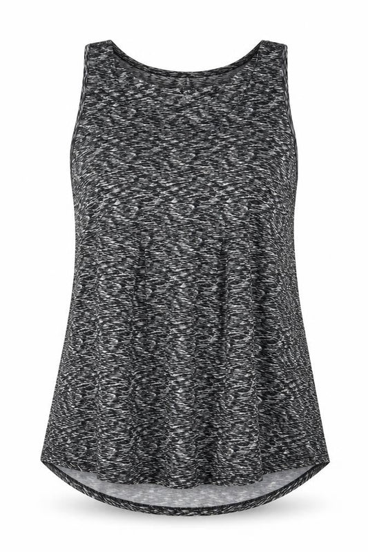 Womens UK Size M Lands' End Black Basic Tank