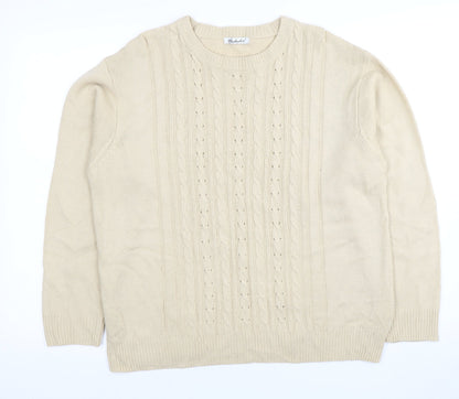 Womens UK Size 18 Berkertex Beige Pullover Jumper