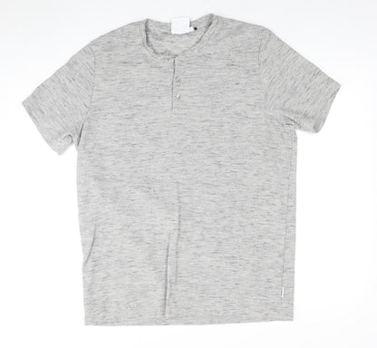 TOG24 Mens Grey XL Crew Neck T-Shirt, Short Sleeve