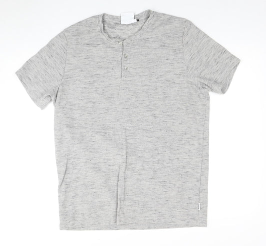 TOG24 Mens Grey XL Crew Neck T-Shirt, Short Sleeve