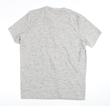 TOG24 Mens Grey XL Crew Neck T-Shirt, Short Sleeve