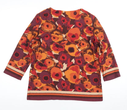 Honor Millburn Women's Multicoloured Floral Tunic Blouse