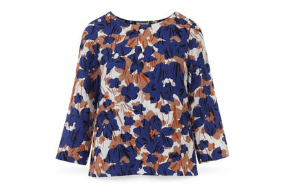 Womens UK Size 10 KEW Multicoloured Basic Blouse