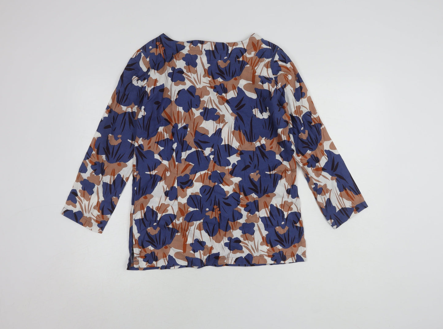 Womens UK Size 10 KEW Multicoloured Basic Blouse