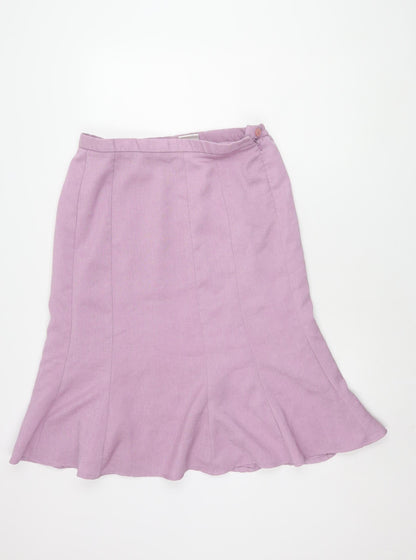 Eastex Women's Purple Skirt Size 14, Polyester Blend, Classic Style