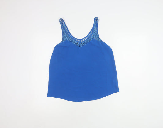 Oasis Women's Blue Lace Camisole Tank Top Size 8