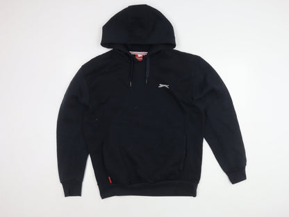 Mens UK Size M Slazenger Black Pullover Hoodie
