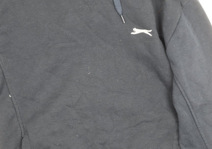 Mens UK Size M Slazenger Black Pullover Hoodie
