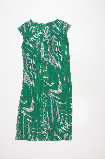 Planet Women's Green V-Neck Ruched Dress Size 12