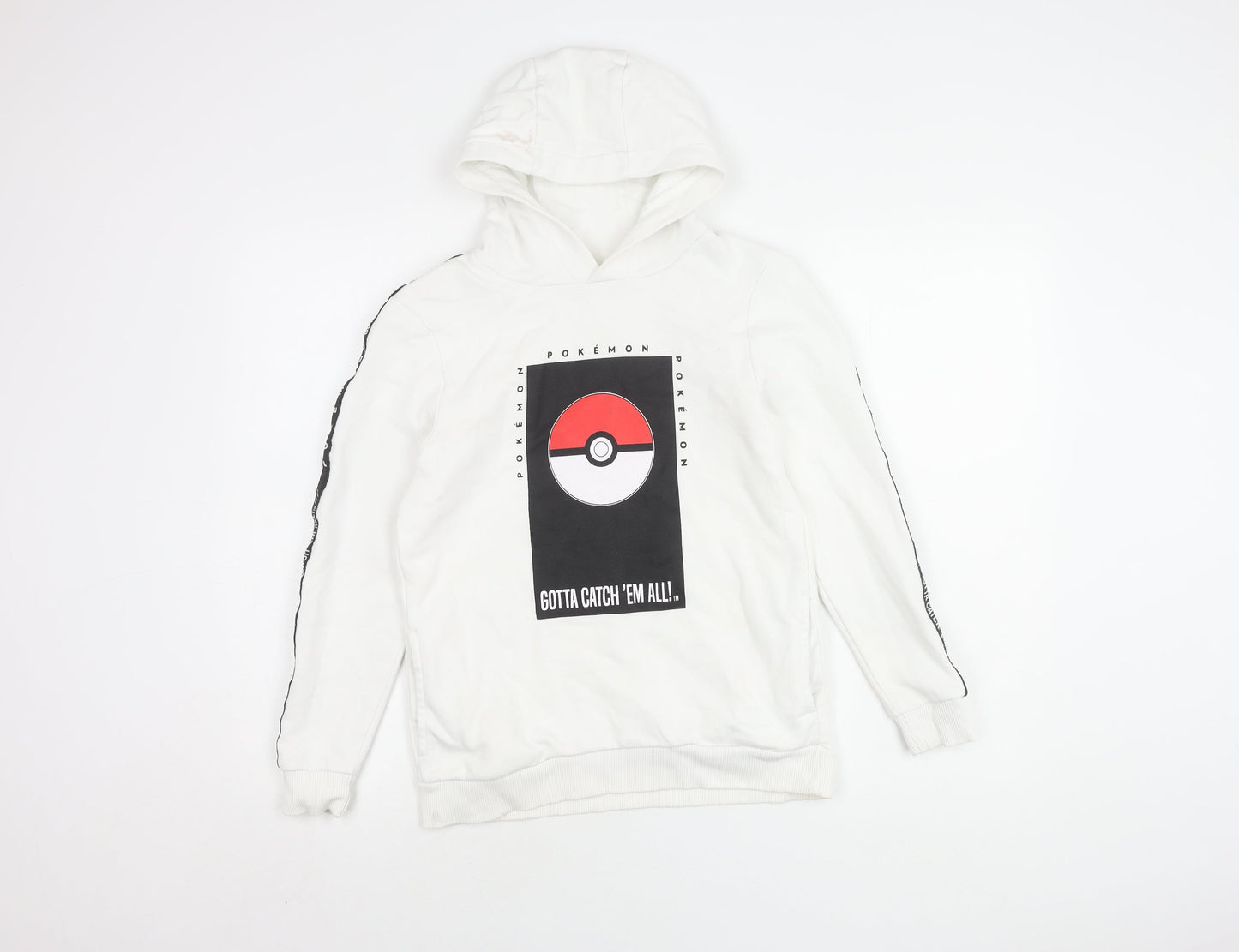 George Boys White Pokémon Pullover Hoodie 11-12 Years