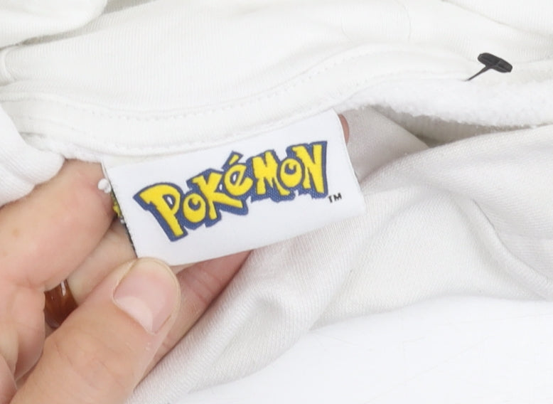George Boys White Pokémon Pullover Hoodie 11-12 Years