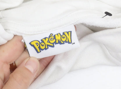George Boys White Pokémon Pullover Hoodie 11-12 Years