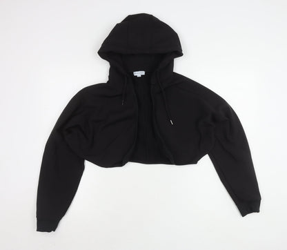 Warehouse Women's Black Hooded Zip Hoodie - Small