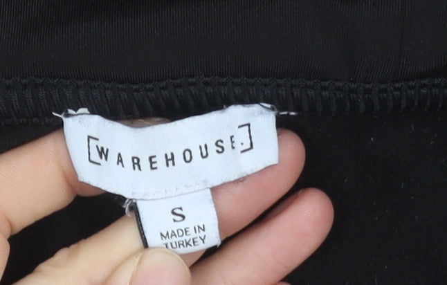 Warehouse Women's Black Hooded Zip Hoodie - Small