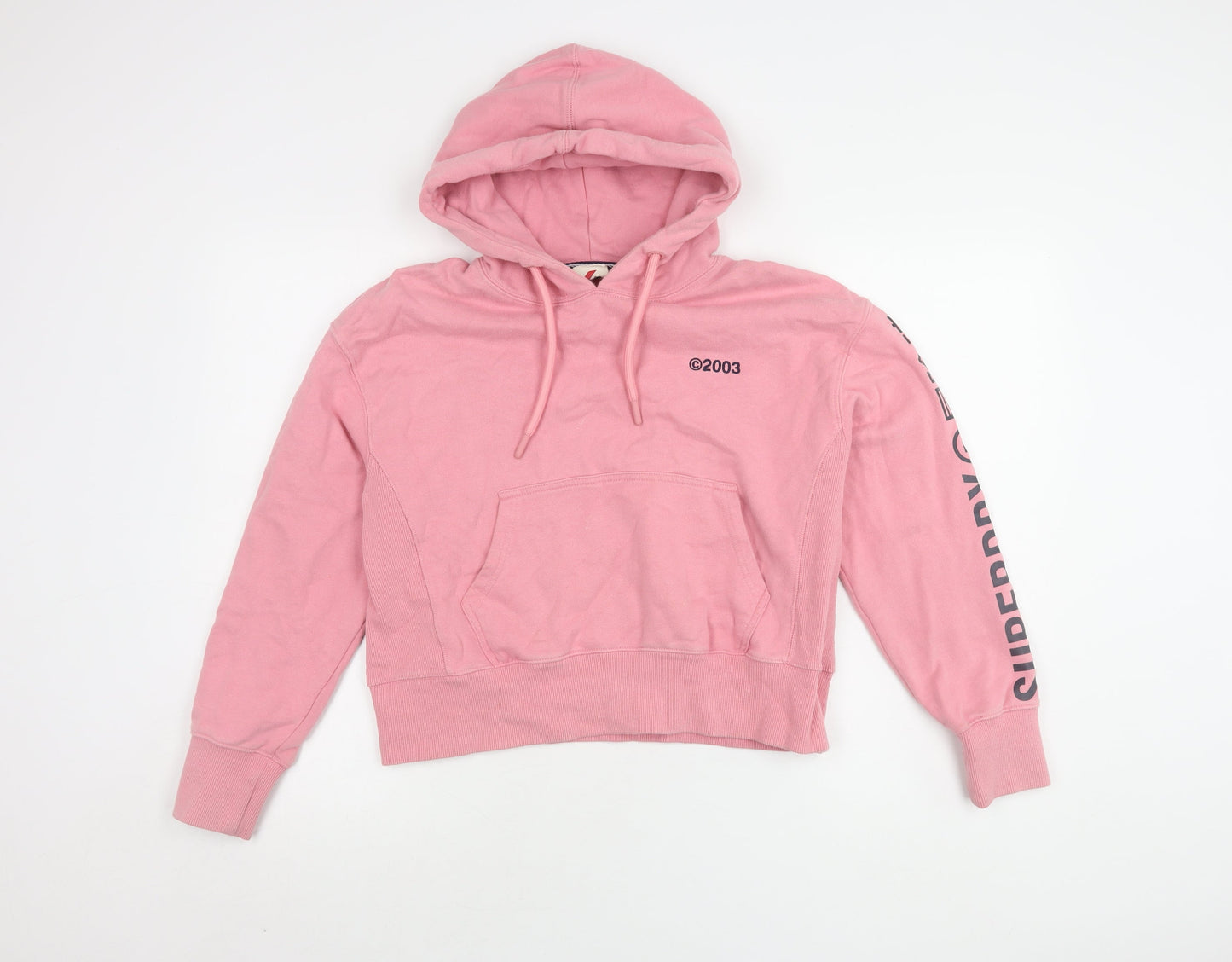 Superdry Women's Pink Pullover Hoodie Size 10