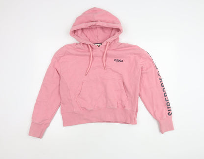 Superdry Women's Pink Pullover Hoodie Size 10