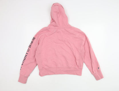 Superdry Women's Pink Pullover Hoodie Size 10