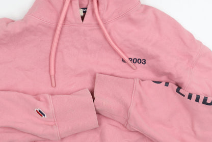 Superdry Women's Pink Pullover Hoodie Size 10