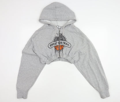 Nike Women’s Grey Full Zip Hoodie L Casual