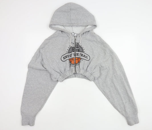 Nike Women’s Grey Full Zip Hoodie L Casual