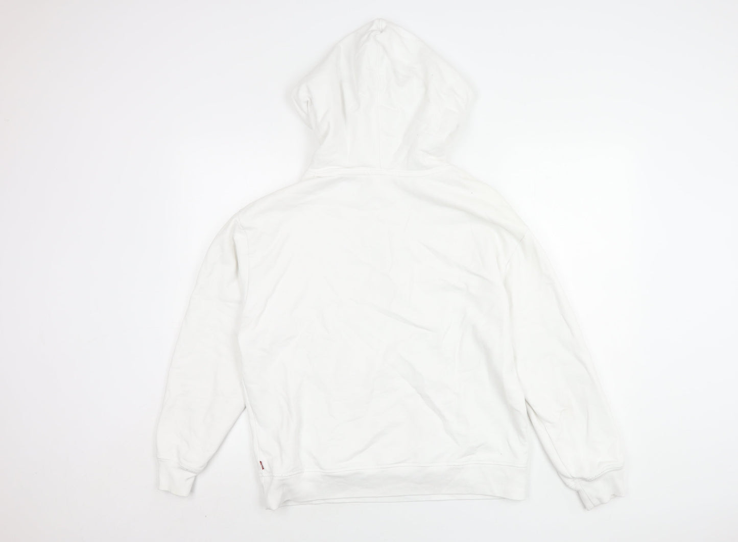 Mens UK Size M Levi's White Pullover Hoodie