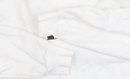 Mens UK Size M Levi's White Pullover Hoodie