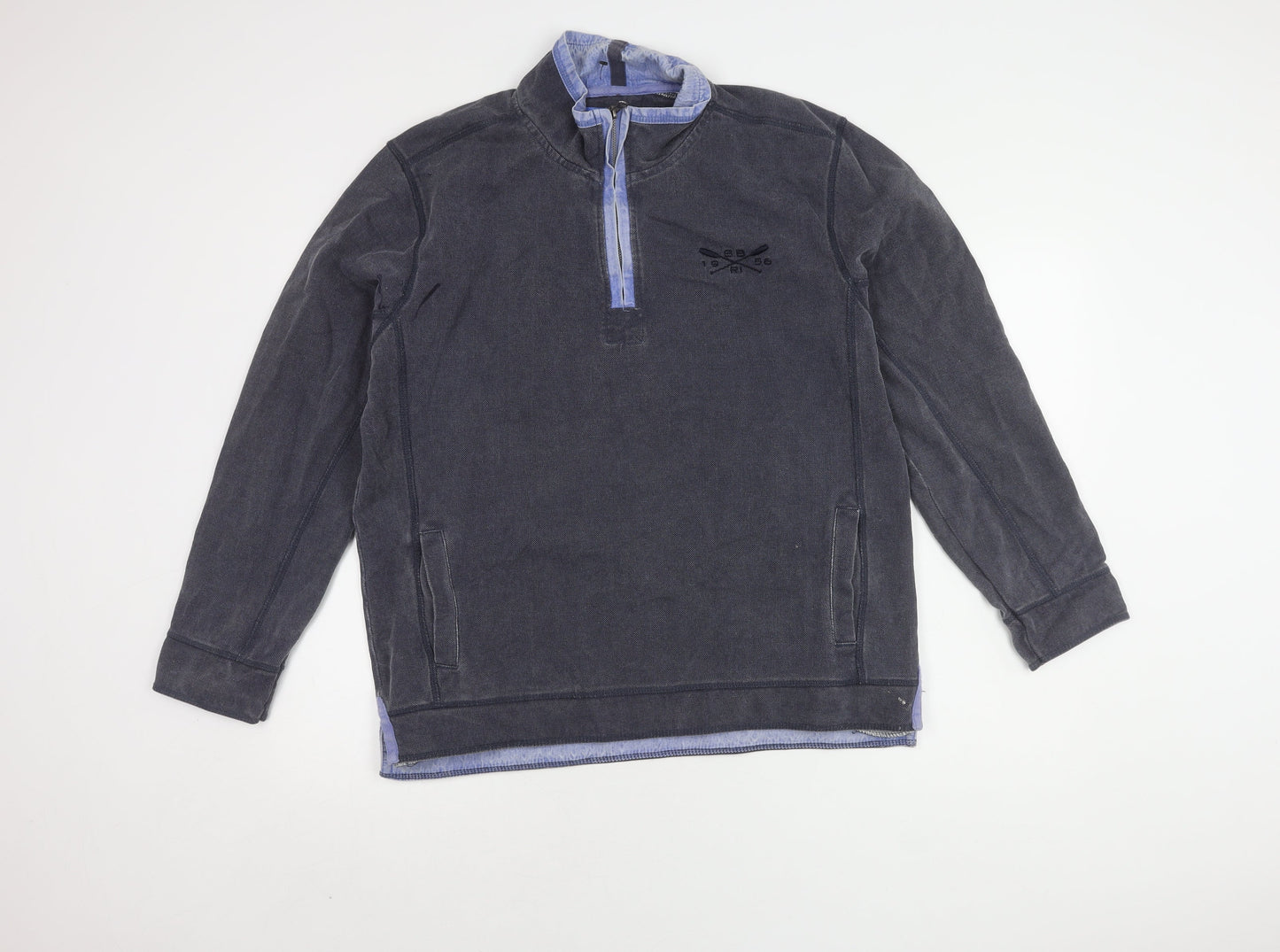 Mens UK Size M Stone Bay Blue Pullover Sweatshirt