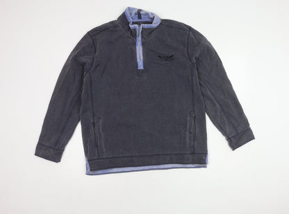 Mens UK Size M Stone Bay Blue Pullover Sweatshirt